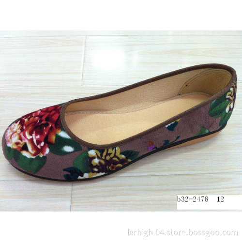 Chinese Style Women Canvas Shoes (B32-2478)